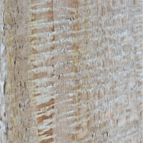 Esstisch HHG-607, Tisch Esszimmertisch, rund Industrial Massiv-Holz MVG-zertifiziert 74x120cm, natur mit Metall-Optik