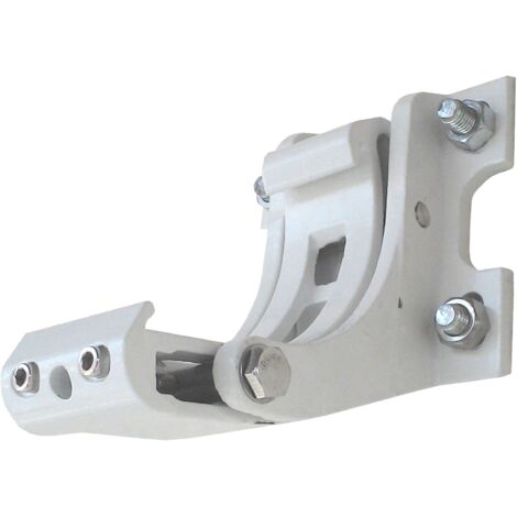 [NEUWERTIG] 2er-Set Wandhalterung für Markise HHG-432, H123, Wandkonsole Wandmontage Adapter weiß