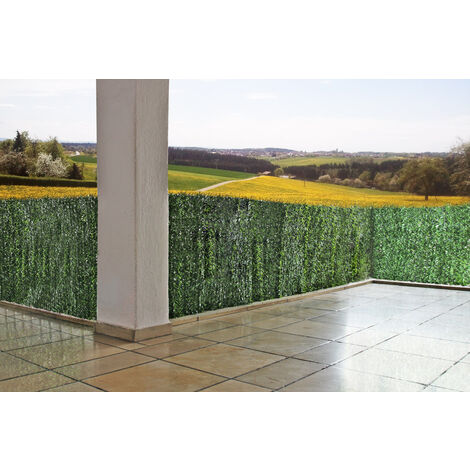 hell NEUWERTIG] für Zaun Tanne Balkon 500x100cm Terrasse Verkleidung Sichtschutz Balkonsichtschutz, Windschutz