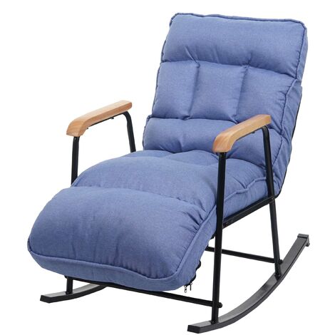 Schaukelstuhl Mit Liegefunktion - Bequemer Relaxsessel Für Wohnzimmer & Büro