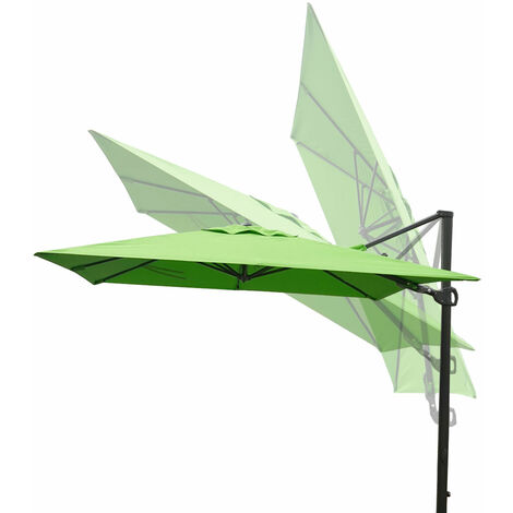 [NEUWERTIG] GastronomieAmpelschirm HHG350, 3x3m (Ø4,24m) schwenkbar