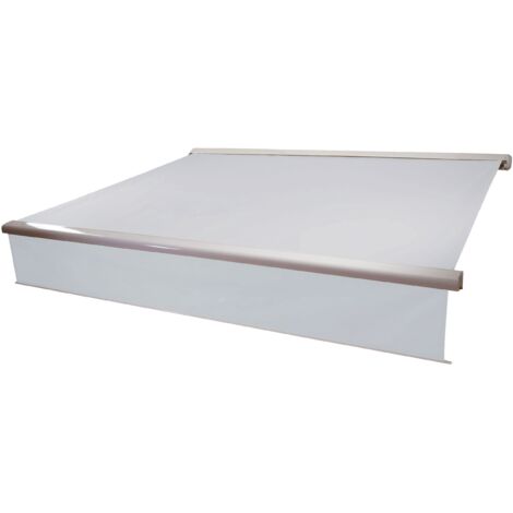 [NEUWERTIG] Elektrische Kassetten-Markise HHG-606, Vollkassette, 5x3m ausfahrbarer Volant Acryl Creme