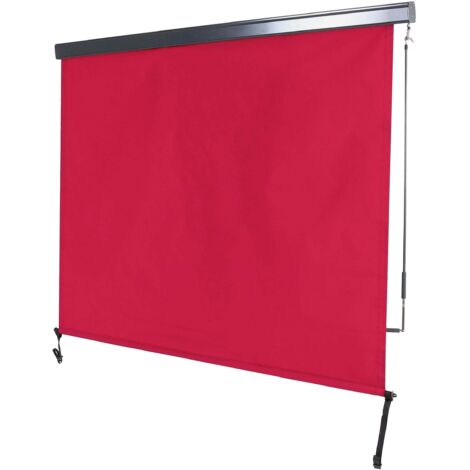 [NEUWERTIG] Vertikalmarkise HHG-621, Senkrechtmarkise Sichtschutz Außenrollo Rollo, UV-Schutz 50 Stoff 250x180cm, bordeaux-rot