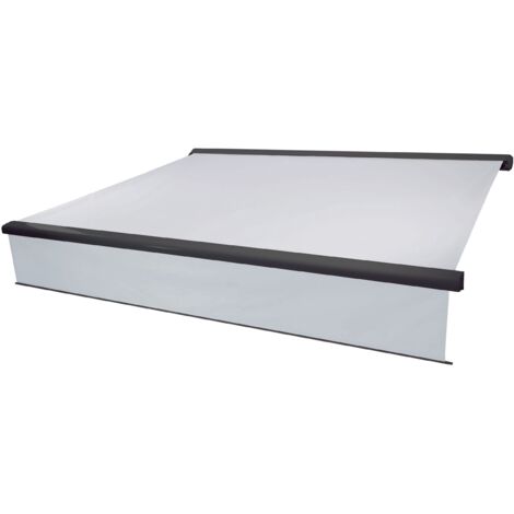 [NEUWERTIG] Elektrische Vollkassetten-Markise HHG-606, 4,5x3m ausfahrbarer Volant Acryl Creme, anthrazit