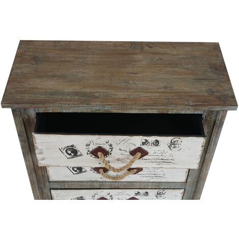 [NEUWERTIG] Kommode Aveiro Schubladenkommode Schrank Shabby-Look ...
