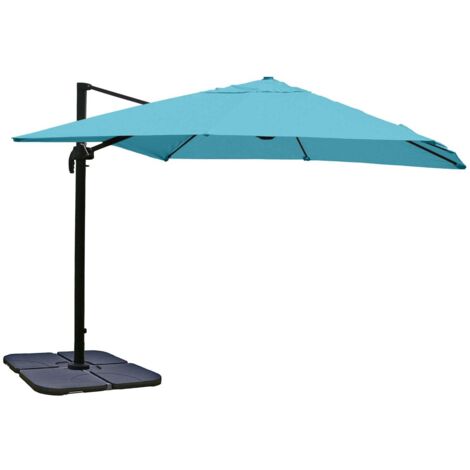 DEGAMO Ampelschirm 300cm - Taupe Mit UV-Schutz 50+ Inklusive Ständer