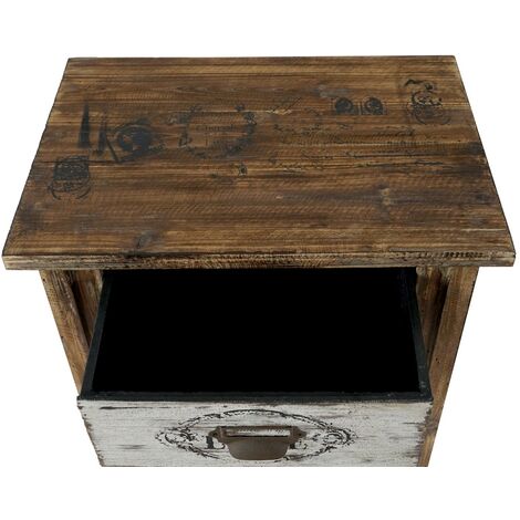 [NEUWERTIG] Kommode Leiria Schubladenkommode Schrank Shabby-Look, Vintage, 79x48x33cm