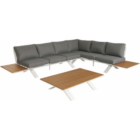 [NEUWERTIG] Aluminium GartenGarnitur HHG802, Sitzgruppe Garten