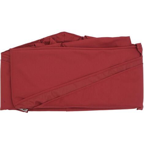 Sonnenschirmbezug HHG-690, 8 Streben rund Ø3,5m 220g/m² Polyester, Ersatz-Bezug z.B. für Ampelschirm HHG-690 bordeaux