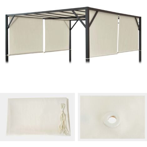 Ersatzbezug für Dach Pergola Pavillon Beja 3x4m creme