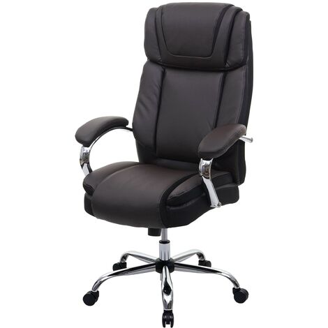 XXL Bürostuhl bis 150kg belastbar schwarz Chefsessel ergonomisch stabil design 