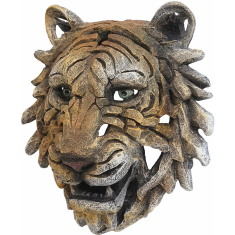 Deko Schadel Hhg 392 Polyresin Wanddeko Kopf Trophae In Outdoor Tigerkopf 35cm