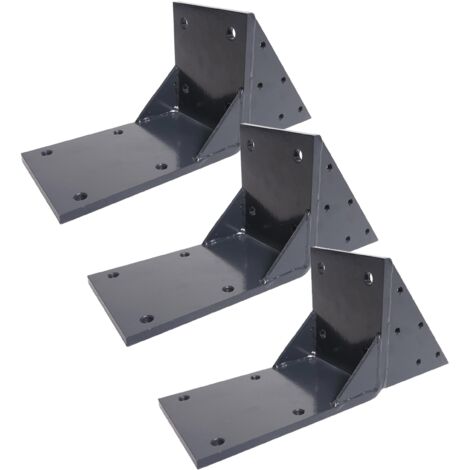 3er-Set Dachsparrenadapter für Kassetten-Markise HHG-658, Dachsparren Halterung Adapter anthrazit
