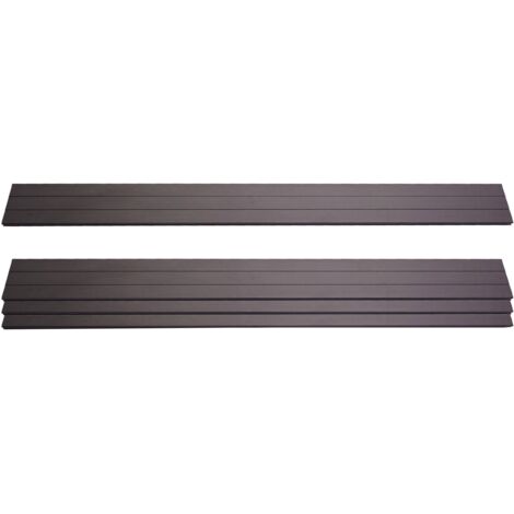 4er Set Latten für WPC-Sichtschutz Savoie, Bretter Windschutz, ca. 1qm 180cm, anthrazit