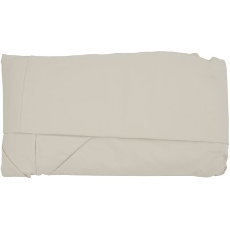 Sonnenschirmbezug T44, 8 Streben 3x3m Polyester, Ersatz-Bezug für Doppel-Ampelschirm T44 creme mit Flap