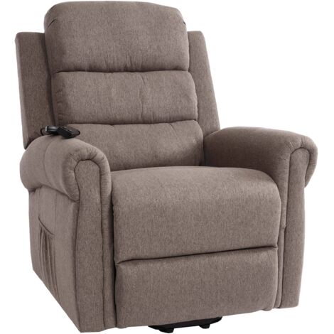 Fernsehsessel HHG-711, Relaxsessel Sessel, Liegefunktion Aufstehhilfe Massage Heizfunktion, Stoff/Textil dunkelgrau