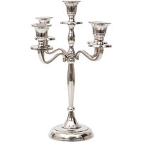 Kerzenständer Silber 5 armig Kerzenleuchter Kerzenhalter Tischleuchter elegant
