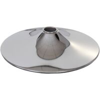 Fußplatte Fuß Fußteller für Barhocker Loungesessel, chromoptik Ø 41cm
