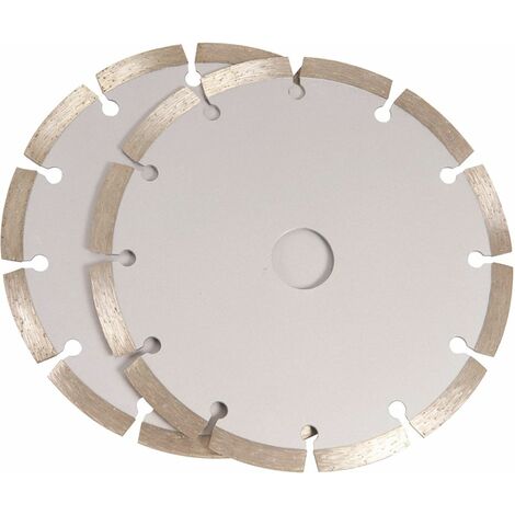 Set de 2 disques diamantés de 150 mm Lame de scie circulaire FERM WSA1002 