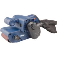 FERM Ponceuse à Bande De Précision 400W - 3 Bras + 12 Bandes Pour Bois Métal Et Plus