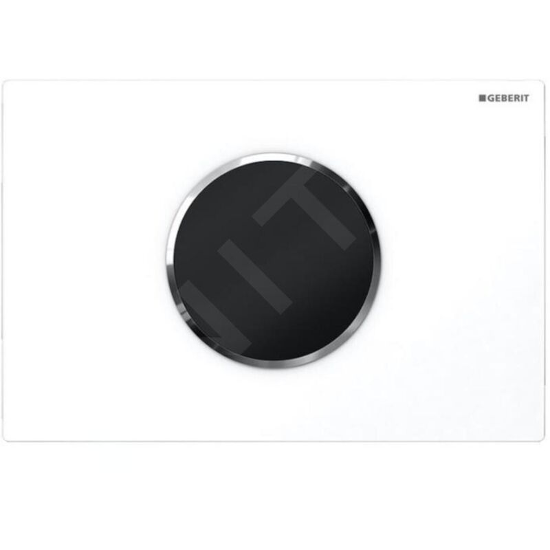 Plaque De Commande WC Geberit Sigma 01 Noire – Plaque Déclenchement Double Touche, Compatible Sigma 01/20/30/50, Installation Facile, Design Moderne
