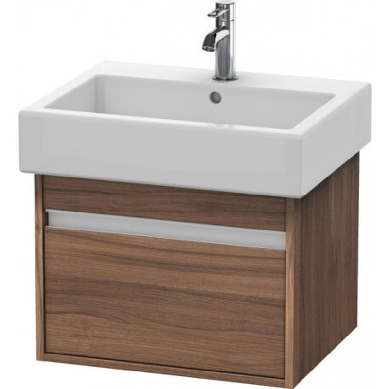Duravit Ketho Módulo mural 6654, 2 cajones, 800mm, para lavabo de sobremesa, céntrico