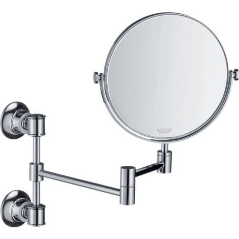 Salle De Bains Toilette Chambre Grossissement 3X Rotatif Pliant Double Face Miroir De Maquillage Mural Miroir De Maquillage Rond En Laiton Rotatif A 360 81239727