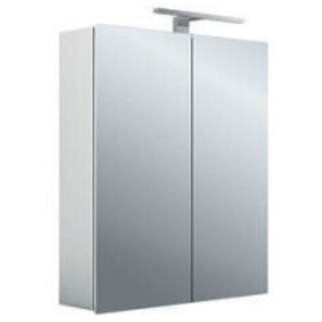 emco mee armoire à glace lumineuse LED, aluminium, 2 portes, (1/4)