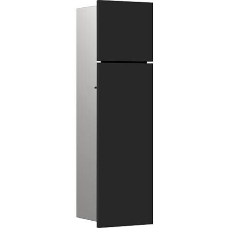 Module WC emco asis pure encatré, butée droite 600mm noir