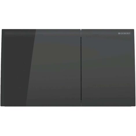 Plaque de commande WC Geberit Sigma 70 Square – Actionnement double chasse – Tiges de poussée insonorisées – Réglage rapide sans outil – Noir