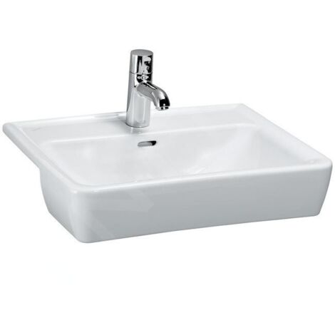 LAUFEN PRO A lavabo semi-encastré, 1 trou pour robinet, avec (1/3)