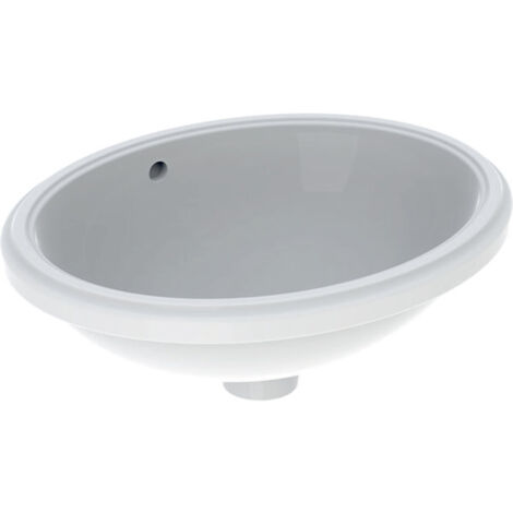 Geberit VariForm lavabo à encastrer ovale, 420x330mm, sans trou
