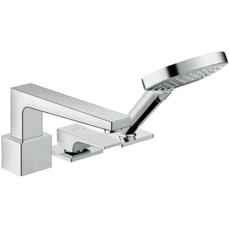 hansgrohe Metropol Mitigeur monocommande de baignoire 3 trous,