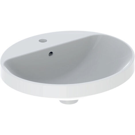 Geberit VariForm lavabo encastré ovale, 500x450mm, avec trou pour
