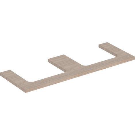 Plaque de lavabo Geberit ONE, découpe double, pour lavabo à (1/2)