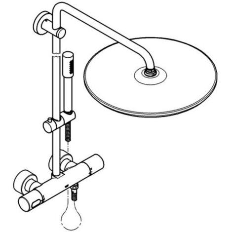 Grohe  Rainshower système de douche 400 avec pomme de douche
