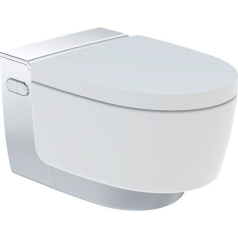 WC japonais lavant encastré Geberit AquaClean Mera Comfort – Céramique sans rebord – Technologie TurboFlush – Douchette réglable avec séchage