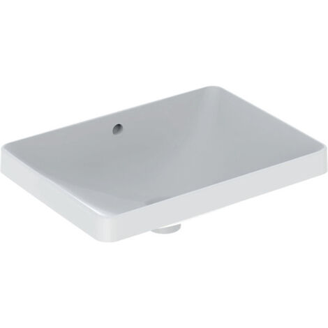Geberit VariForm lavabo à encastrer rectangulaire, 550x400mm,