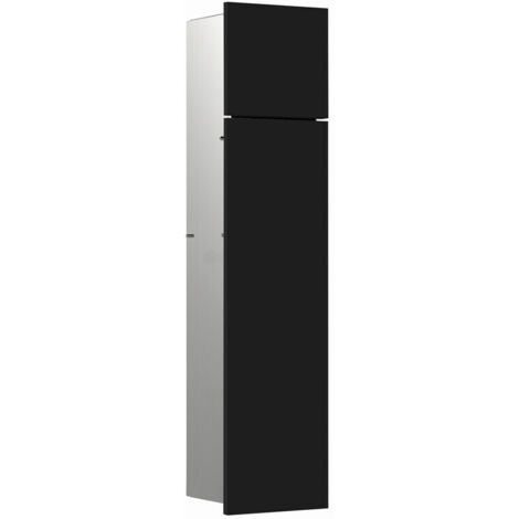 Module WC emco asis pure encastré, butée droite 730mm noir