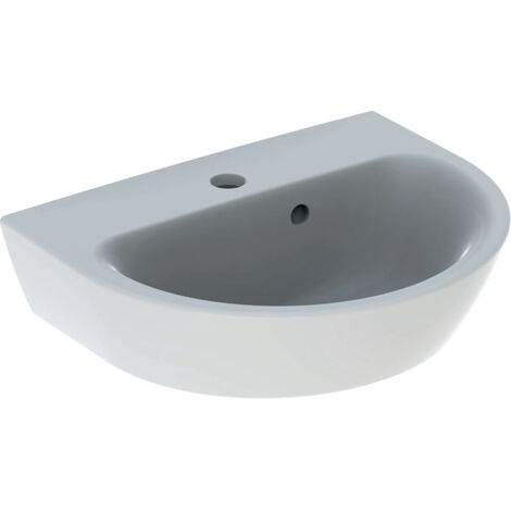Geberit Renova lave-mains, 1 trou de robinetterie, trop-plein (1/4)