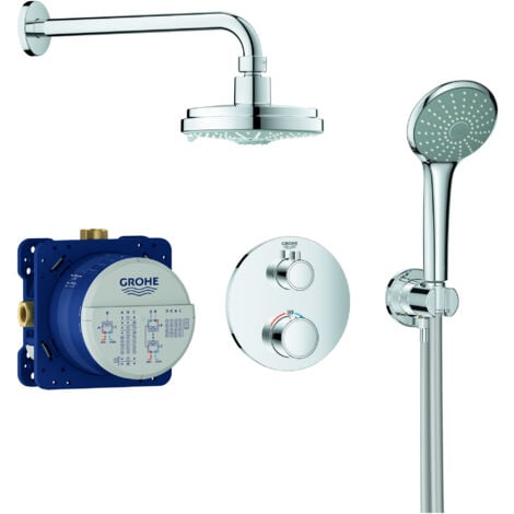 Système de douche encastré Grohe Grohtherm avec Rainshower