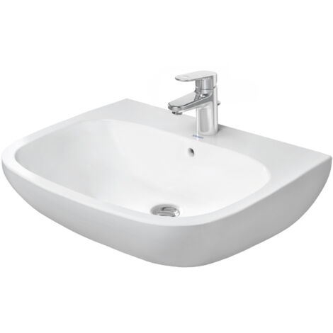 Duravit D-Code lavabo, avec trou pour robinet, avec trop-plein,