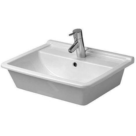 Duravit vasque à encastrer Starck 3 56cm, 1 trou pour robinet,