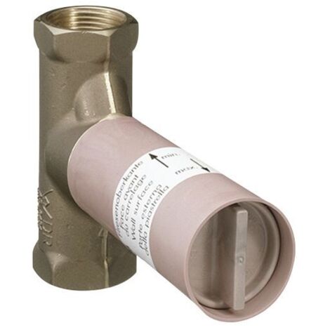 hansgrohe corps de base 15974180 pour robinet d&39arrêt, avec disques en céramique