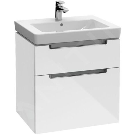 Villeroy & Boch Subway 2.0 meuble sous lavabo, 2 tiroirs, lavabo