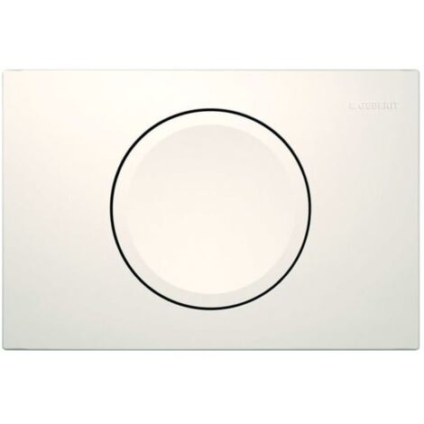 Geberit Delta15 Plaque de déclenchement pour rinçage/arrêt du (1/4)