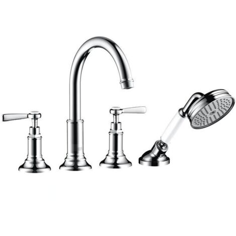 Axor Montreux - Mitigeur de baignoire à 4 trous pour bord de baignoire, chrome 16550000