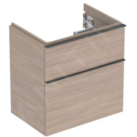 Geberit 502307JH1 meuble inférieur iCon pour lavabo, profondeur réduite, coloris blanc (1/2)
