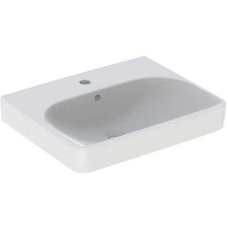 Geberit Smyle Square lavabo 500259, 55x44cm, avec trou pour