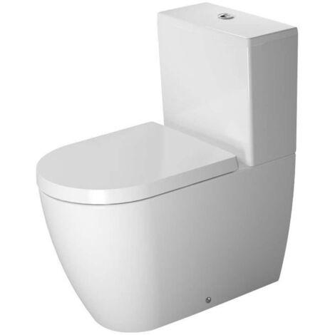 Duravit – WC à poser avec évacuation Vario – Finition WonderGliss – Céramique sanitaire – Dimensions 370x650mm – Chasse d’eau 4,5l - 21700900001